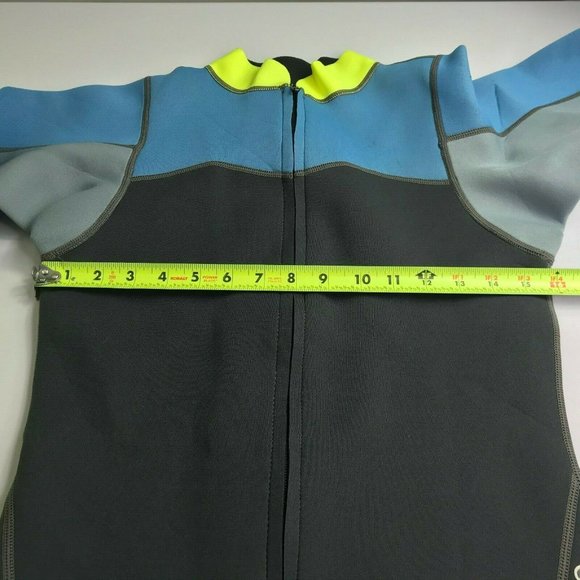 Scuba Jacket Neoprene Full Zipper Front Mock Neck - Picture 9 of 11